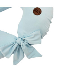 Jersey Nursing Pillow – Soft & Elastic Breastfeeding Support LIGHT BLUE