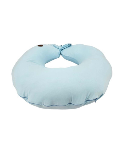 Jastuk za dojenje od jerseyja – Mekan i Elastičan za Mamu i Bebu LIGHT BLUE