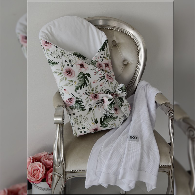 Printed Cotton Swaddle Blanket with Coconut ANIMAL MASKS Printed Cotton Swaddle Blanket with Coconut ANIMAL MASKS