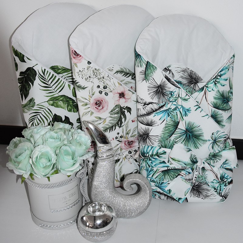 Конверт из хлопка с принтом и кокосовым вкладышем B&W SWANS