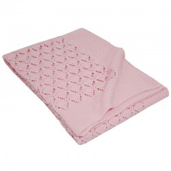 Cellular knitted blanket