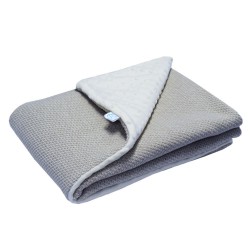 Minky and jersey blanket GREY
