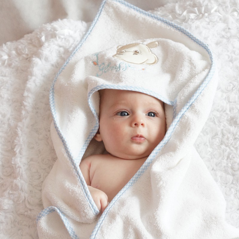 Ručnik sa kapuljačom mala Žirafa GREEN