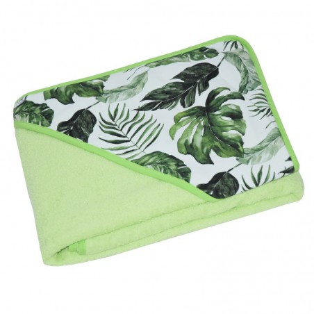 Hooded Towel GREEN LEAVES