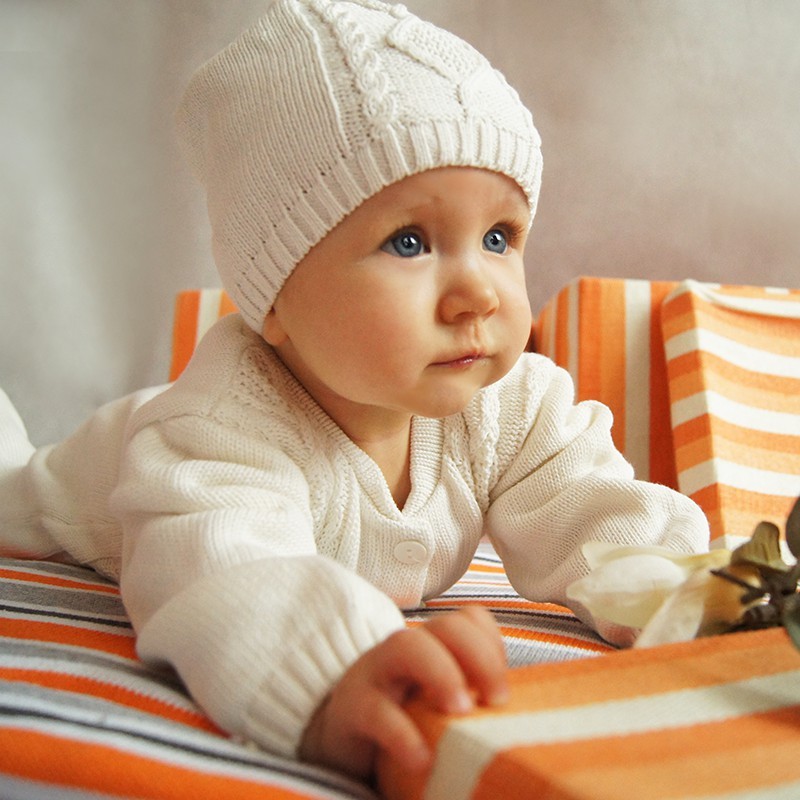 Barboteuse pour bébés + chapeau WHITE Barboteuse pour bébés + chapeau WHITE