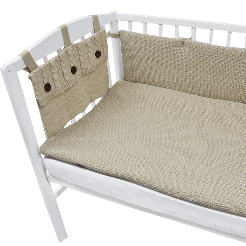 Povlečení z pleteniny – "RÝŽE"  02 BEIGE