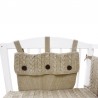 BRAID CABLES jersey cot bedding set