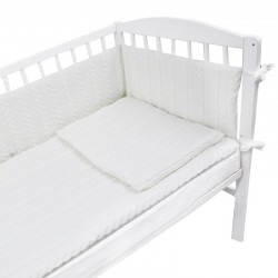 BRAID CABLES jersey cot bedding set