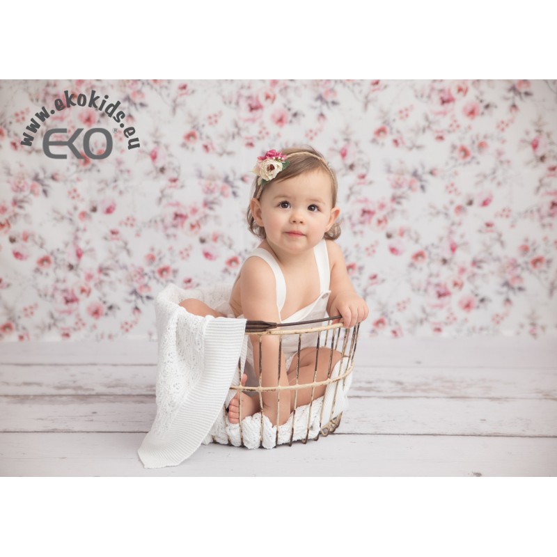 Blanket cellular with cotton lining ECRU