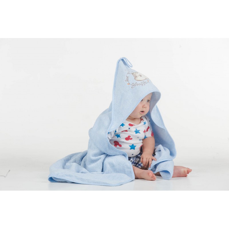 Ručnik sa kapuljačom mala Žirafa GREEN